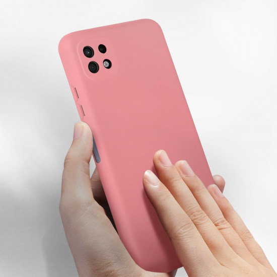 Husa Liquid soft touch compatibila cu Samsung Galaxy A22 5G, Baby Pink, ALC